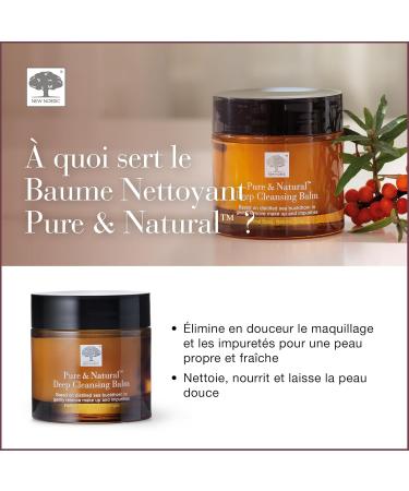 New Nordic Pure and Natural Deep Cleansing Balm 100ml - Makeup Remover Cleanser Balm - Remove Impurities and Makeup - Suitable for All Skin Types - Suitable for Men and Women - Buy Online on GoSupps.com