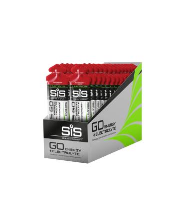 SCIENCE IN SPORT Energy Electrolyte Gels, 22g Fast Acting Carbohydrates, Magnesium Potassium & Sodium to Enhance Hydration, Performance & Endurance Sport Energy Gels, Raspberry - 2 oz - 30 Pack