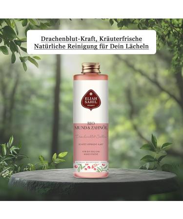 ELIAH SAHIL Huile Buccale Bio au Sang-Dragon et la Sauge Bain de Bouche Naturel pour des Dents Saines et une Haleine Fra che Vegan Certifi e Bio Emballage 100% Recyclable - Buy Online on GoSupps.com