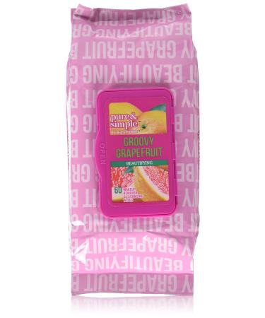 60 Groovy Grapefruit Cleansing Wipes 11.96 Pound