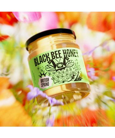 Black Bee Honey British Pick N Mix - Choose From 5 Flavours | Spring Summer Autumn Orchard and Starflower - Pure and Natural Single-Origin British-UK Honey-Jam - Pack of 4 x 227g Glass jar 227 g (Pack of 4) - Buy Online on GoSupps.com