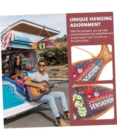 GRIRIW Wooden Coat Hangers Ocean Fish Door Hanging Seaside Hawaii Beach Wooden Fish Wood Coat Hangers 35X12 Assorted Color 2 - Buy Online on GoSupps.com