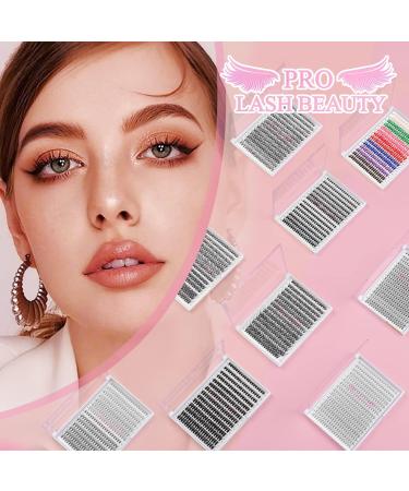 280 PC DIY Individual Eyelashes for Extensions - 40D & 50D Mixed Cluster Lashes (9-15mm) - Buy Online on GoSupps.com