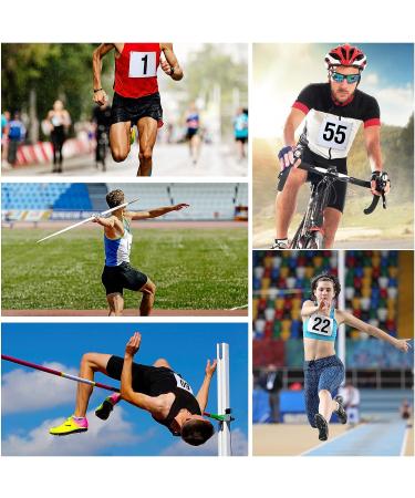 Running Bib Numbers with Safety Pins for Marathon Sports Competition Events Tearproof Waterproof 6 x 7.5 Inch 100 - Buy Online on GoSupps.com