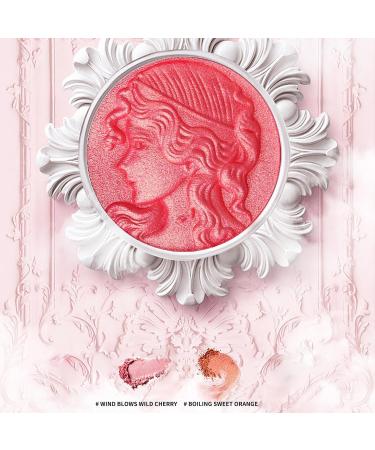 Embossed Smooth Powder Blush Palette Matte Face Powder Blush Palette Natural Nude Long Lasting Blush Palette Embossed Girl Blush for Cheeks 01 - Buy Online on GoSupps.com