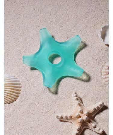 Miraloop Starfish Baby Bite Ring - Food-Safe Silicone Teether for Gum Massage | International Shipping - Buy Online on GoSupps.com