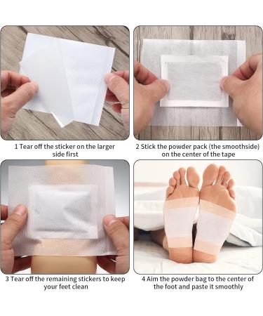 40 Pcs Detox Foot Pads Natural Foot Patches Ginger Detox Foot Patches for Foot Body Care Stress Relief & Deep Sleep Help Remove Toxins & Cleanse Body - Buy Online on GoSupps.com
