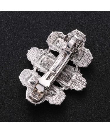 Beaupretty Vintage French Hair Clips for Women | Silver Green Metal Crystal Hairpins Elegant Hair Jewelry - Buy Online on GoSupps.com