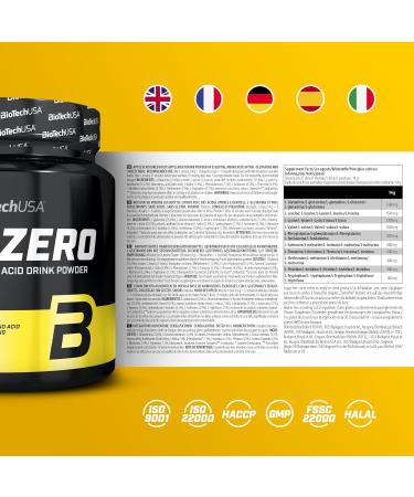 Biotechusa EAA Zero - 7160mg Essential Amino Acids Sugar-Free & Gluten-Free 350g Apple - International Shipping Available - Buy Online on GoSupps.com