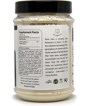 Indian Kudzu Root Powder for Muscle Mass, Strength & Weight Gain - 7 Oz (200g) by Bixa Botanical - Buy Online on GoSupps.com