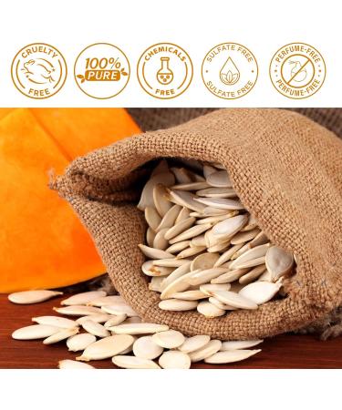 100% Pure Organic Pumpkin Seed Oil for Hair - 60ml Cold-Pressed Aromatherapy Massage Oil for Damaged Hair Repair - Men & Women - Buy Online on GoSupps.com