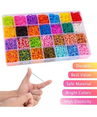 VENSEEN Rubber Band Bracelet Kit - 12000+ Loom Bracelet Making Set for Kids & Girls | DIY Crafting Gift in 28 Colors - Buy Online on GoSupps.com