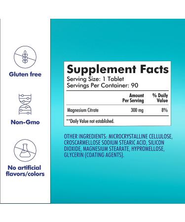 Santo Remedio Magnesium Citrate 300mg 90 Tablets - Muscle Relaxation Dietary Supplement - Buy Online on GoSupps.com