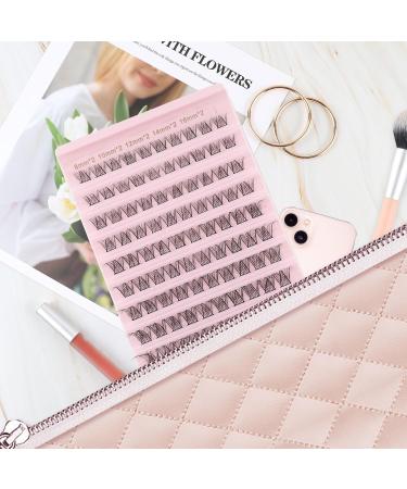 Poiuyoiu Cluster Lashes D Curl 8-16mm Mixed Length Individual Eyelashes - Wispy Natural Look - Reusable & Easy-to-Use - Beginners Friendly (W54) - Buy Online on GoSupps.com