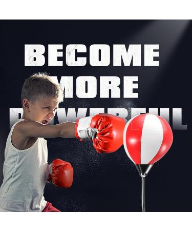 Bellochiddo Kids Punching Bag Set - Height Adjustable Stand & Reflex Boxing Toys - Buy Online on GoSupps.com