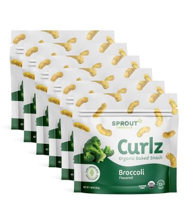Sprout Organic Baby Food Stage 4 Toddler Snacks Broccoli Plant Power Curlz 1.48oz (Pack of 6) - Buy Online on GoSupps.com