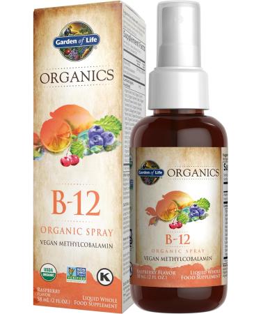 Garden of Life MyKind Organics B-12 Organic Spray Raspberry 2 fl oz (58 ml)