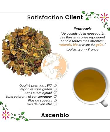 Ascenbio - Infusion - Summer Peach Organic - Loose - Prepared and packaged in France - Biodegradable Packaging - Buy Online on GoSupps.com