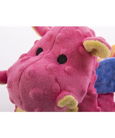 GoDog Dragons Squeaker Plush Dog Toy - Chew Guard Technology - Durable & Chew Resistant - Multiple Styles & Sizes - Large Coral - Buy Online on GoSupps.com