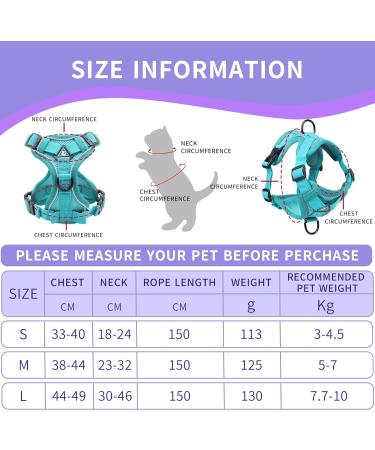 Buy Tikxlafe Cat Dishes with 150 cm Leash Adjustable Polyester Cat Linen Set for Kittens (Blauer See Size S) | International Shipping - Buy Online on GoSupps.com