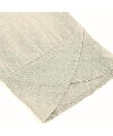 LFE Women's Casual Cotton Linen Wide Leg Capris Pants 3X-Large - Beige - Buy Online on GoSupps.com