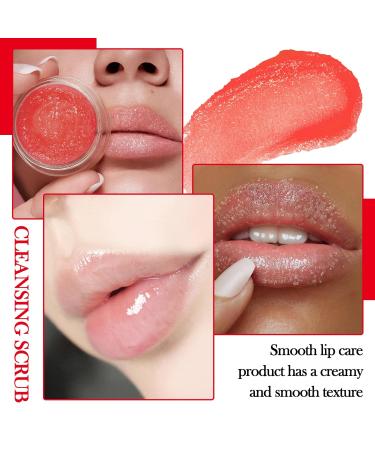 2PCS Strawberry & Orange Conditioning Lip Scrub Kit Moisturizing Lip Sleeping Mask Long Lasting Hydrating Lip Scrubber Exfoliator Lip Care Products for Men & Women - Buy Online on GoSupps.com
