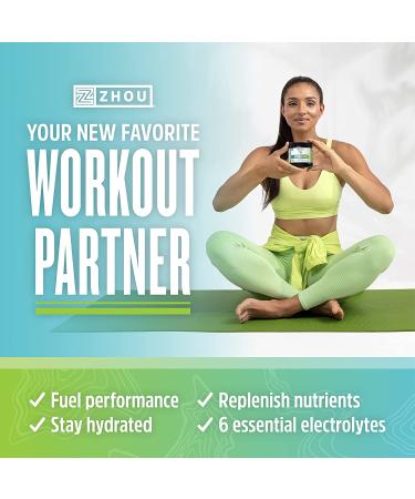 Zhou Nutrition Hydro-Fuel Electrolyte Complex - Lemon Lime 6.1 oz (174 g) for Optimal Hydration - Buy Online on GoSupps.com