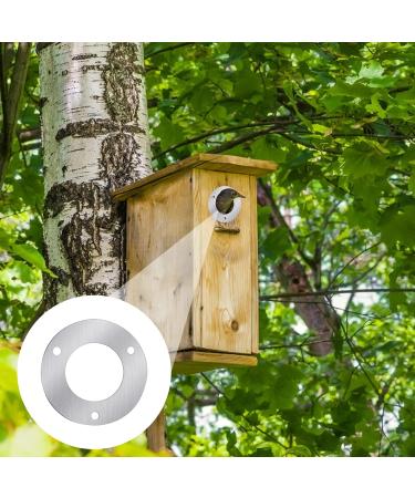 12PCS Bird Nest Box Protection Plates 32mm Wild Bird Boxes Garden Small Birds Metal Plate Birdhouses Bird Houses Robin Nest Box Sparrow Nest Box Owl Budgie Swift Stainless Steel Plate - Buy Online on GoSupps.com