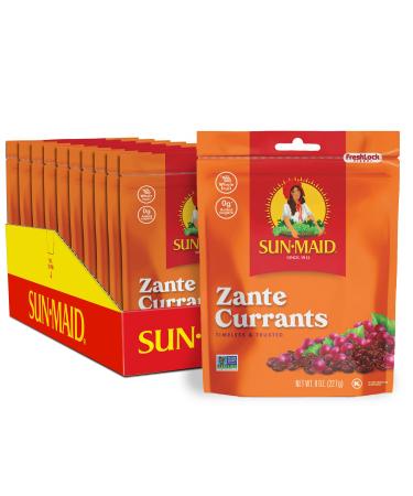 Sun-Maid California Zante Currants Snack | 8 Ounce Bags | Pack of 10 | Whole Natural Dried Fruit | No Artificial Flavors | Non-GMO | Vegan And Vegetarian Friendly 8 Ounce (Pack of 10)