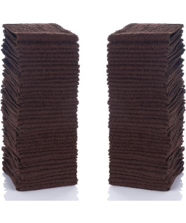 Simpli-Magic 79221 Brown Cotton Washcloths 12x12 24 Count - Soft and Absorbent Towels for Everyday Use - Buy Online on GoSupps.com