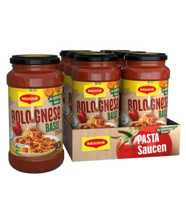 MAGGI Pasta Sauce Bolognese Basic Pasta Sauce with natural ingredients pack of 6 (6 x 500g) Bolognese Basic 500 g (pack of 6)
