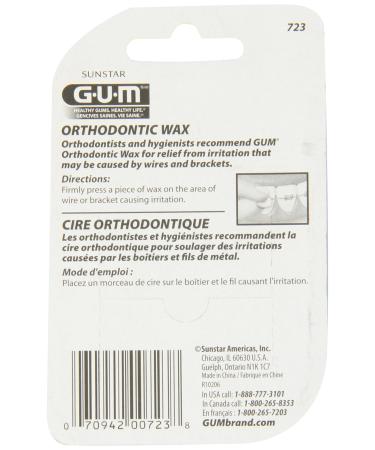 Buy Butler Sunstar GUM Orthodontic Wax - Ideal for Braces | Fast International Shipping - Buy Online on GoSupps.com