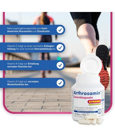 Arthrosamin Strong Joint Capsules with Hyaluronic Acid - 90 Capsules for Joint Health | International Shipping - Buy Online on GoSupps.com