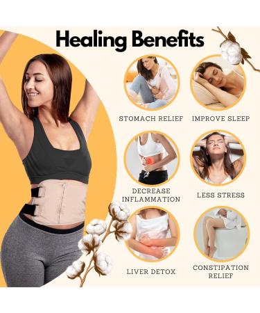 VAIRES Organic Castor Oil Pack Wrap for Liver Detox | Reusable & Adjustable | Anti Oil Leak | International Shipping - Buy Online on GoSupps.com