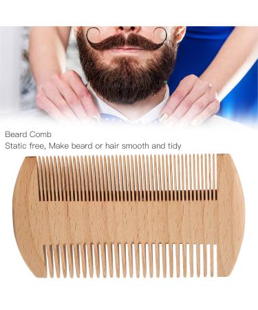 Buy Wooden Beard Comb - Portable Fine Teeth Grooming Tool for Men | International Shipping Available - Buy Online on GoSupps.com