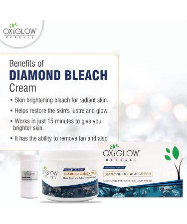 OxyGlow Nature's Care Diamond Bleach Cream For Smooth & Glowing Skin 240 gm - Buy Online on GoSupps.com