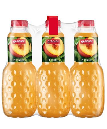 Granini Granini peach skin touch Nectar pack of 6 x 1 L bottles)