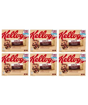 Kellogg's Barretta Almond and Chocolate Set of 6 chocolate bars (4 x 32 g) 128 g with 41% nuts