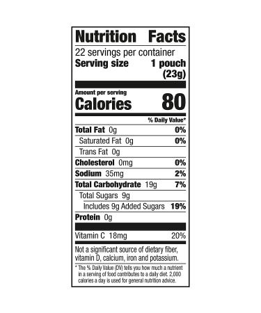Sonic Fruit Flavored Gummy Treat Pouches Value Pack - 22 ct | Delicious Snack Option - Buy Online on GoSupps.com