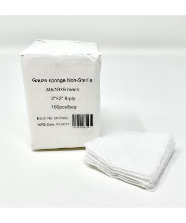 Premium Non-Sterile 8-Ply Gauze Surgical Sponges - 2x2 Class I(a) Woven Pads - Box of 1000 for International Shipping - Buy Online on GoSupps.com
