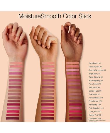 Neutrogena MoistureSmooth Color Stick for Lips - Cherry Pink 0.11 Ounce - Moisturizing Lipstick with Shea Butter and Fruit Extracts - Buy Online on GoSupps.com