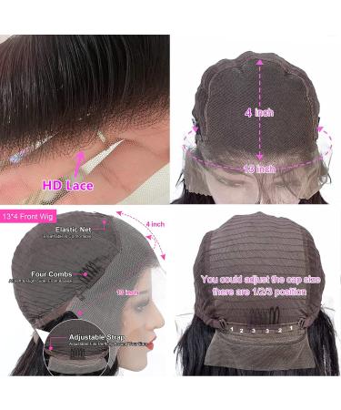 30-Inch HD Transparent Lace Front Wig - Brazilian Virgin Human Hair for Black Women - Pre-Plucked with Baby Hair, 150% Density - Buy Online on GoSupps.com