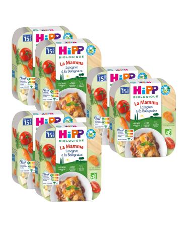 HiPP - La Mamma - Lasagnes Bolognaise d s 15 mois - Assiettes - 6x250 g BIOLOGIQUE Lasagnes Bolognaise 6x250 g