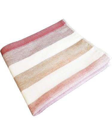 IPPINKA Senshu Japanese Towel - Ultra Soft & Quick-Drying Two-Tone Stripes - Red (Wash/Face Towel) - Buy Online on GoSupps.com