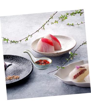 2pcs Caviar Spoon Ceramics Dessert Food 10x6cm Assorted Color - Buy Online on GoSupps.com