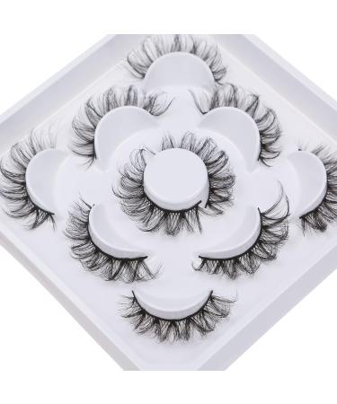 Ezreiily 11MM Natural Wispy Mink False Eyelashes Pack - Russian Fake Lashes - Buy Online on GoSupps.com
