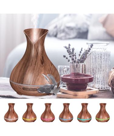 Sixtol Vulcan Aroma Diffuser Gray Wood 350ml | Ultra-Sonic Humidifier for Home Bedroom & Office | Aromatherapy Essential Oil Diffuser - Buy Online on GoSupps.com