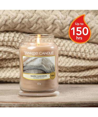 Yankee Candle Warm Cashmere - Long Burning 150 Hours Large Fragrance Candle in Glass - Buy Online on GoSupps.com