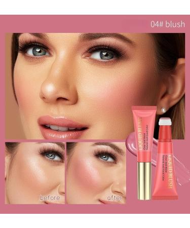 Lovelycat Pink Powder Powder Blusher Liquid Beauty Stick Shiny Velvet Texture Easy to Mix Soft Powder Powder Blusher Makeup Lasting Soft Natural Dew Durable (04# One Size) 04# 1 g (Pack of 1) - Buy Online on GoSupps.com