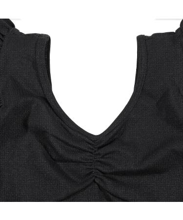 HIPPOSEUS Girls Long & Short Sleeve Leotard for Gymnastics, Dance, Ballet - Black, Size 8-9 Years - Buy Online on GoSupps.com